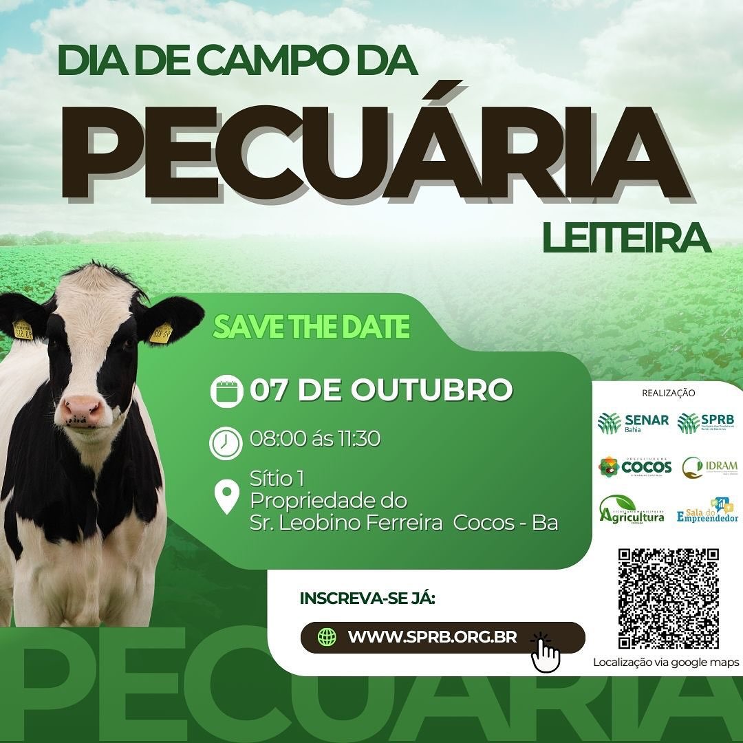 CONVITE ESPECIAL DIA DE CAMPO DA PECUÁRIA LEITEIRA