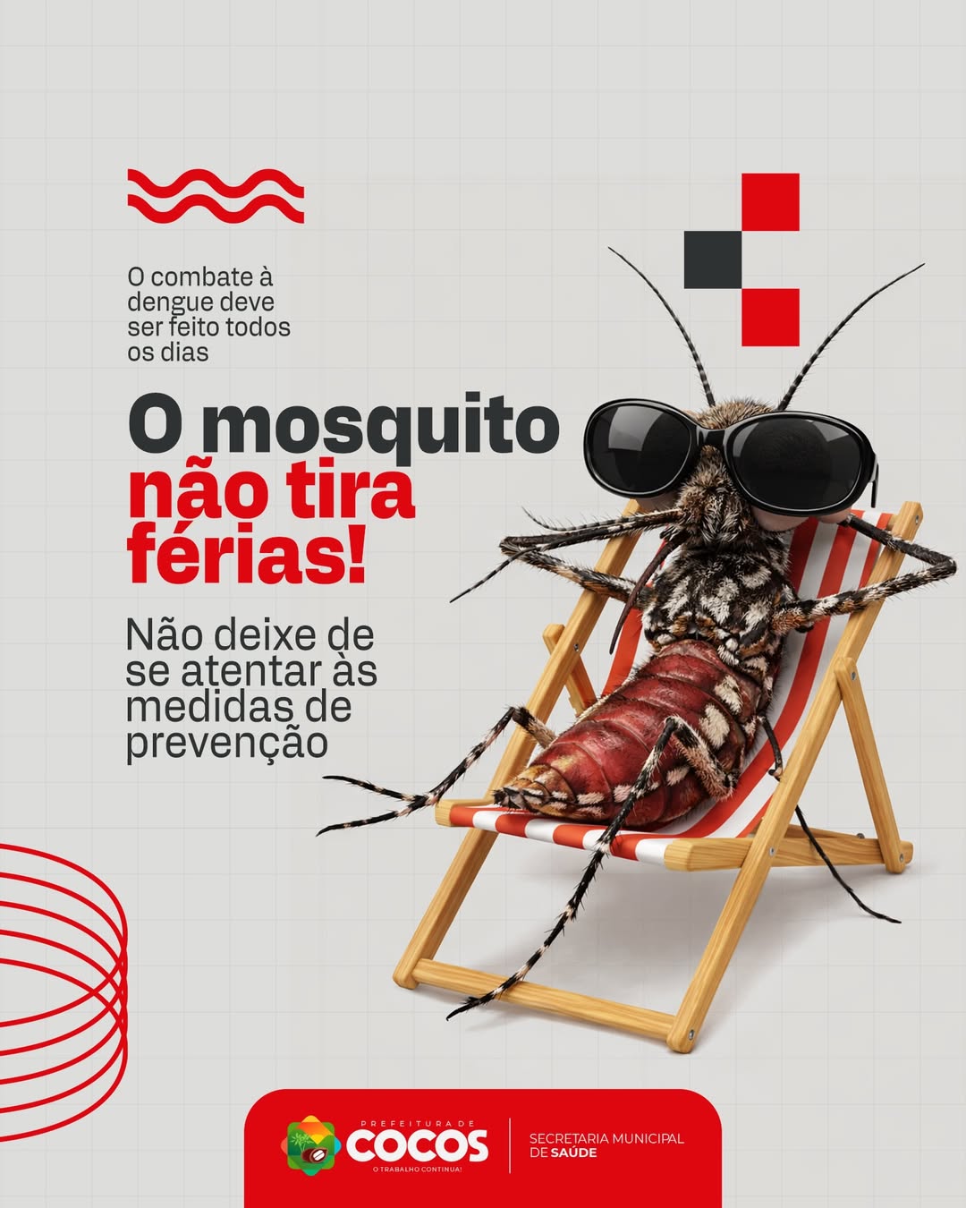 PREFEITURA DE COCOS REFORÇA ALERTA: COMBATE À DENGUE DEVE SER CONTÍNUO, MESMO NO PERÍODO DE FÉRIAS