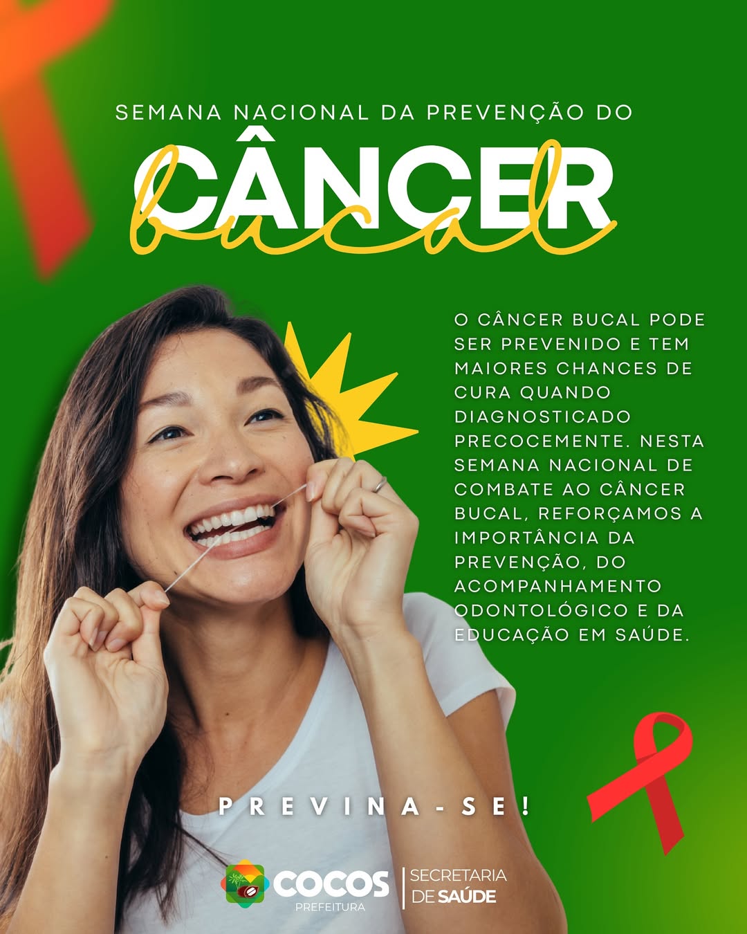 SEMANA DE PREVENÇÃO AO CÂNCER BUCAL